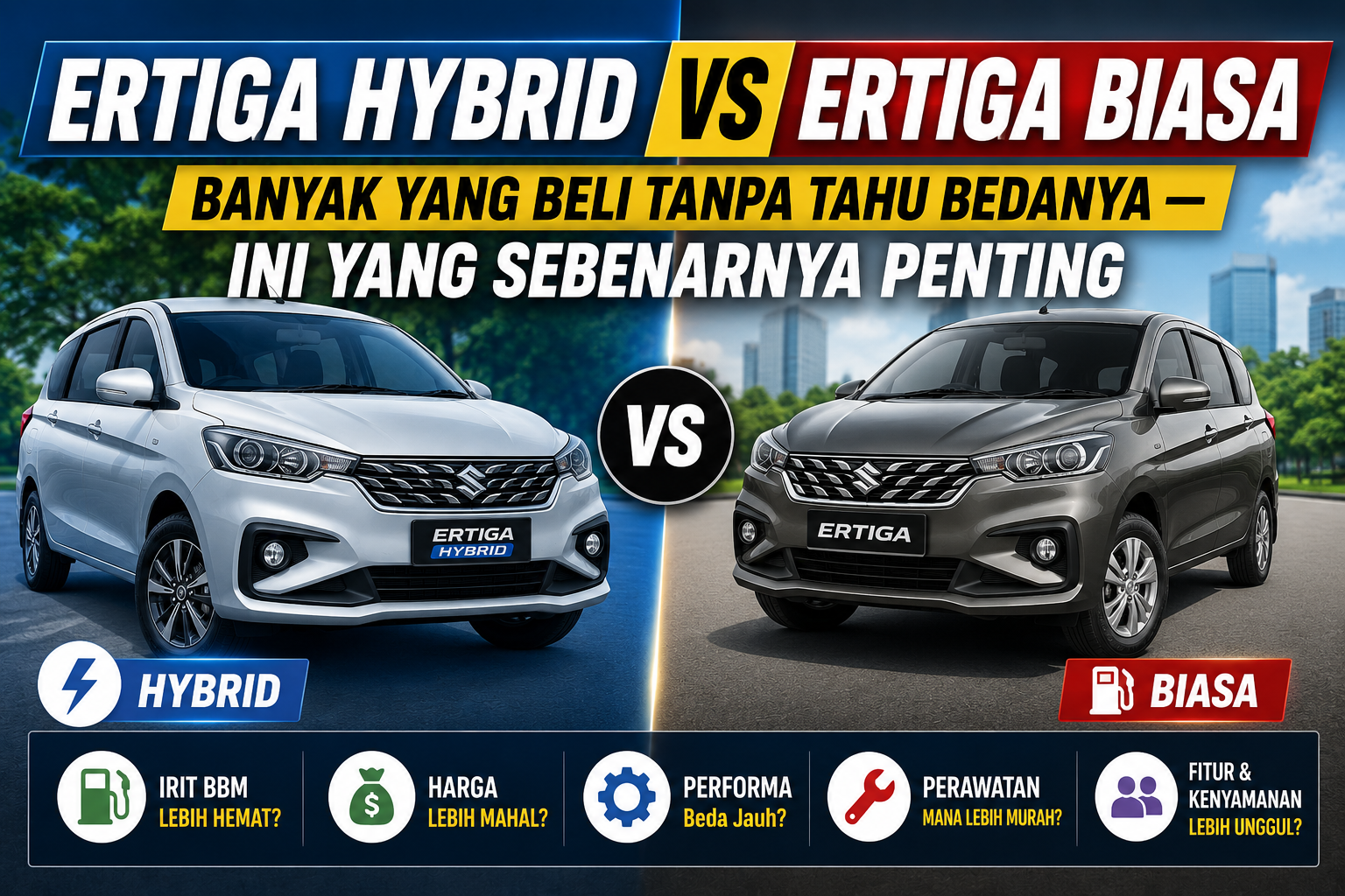 Ertiga Hybrid vs Ertiga Biasa: Banyak yang Beli Tanpa Tahu Bedanya — Ini yang Sebenarnya Penting